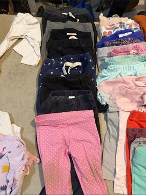 Assorted Kids' Pink Polka Dot Leggings - Brand Not Specified